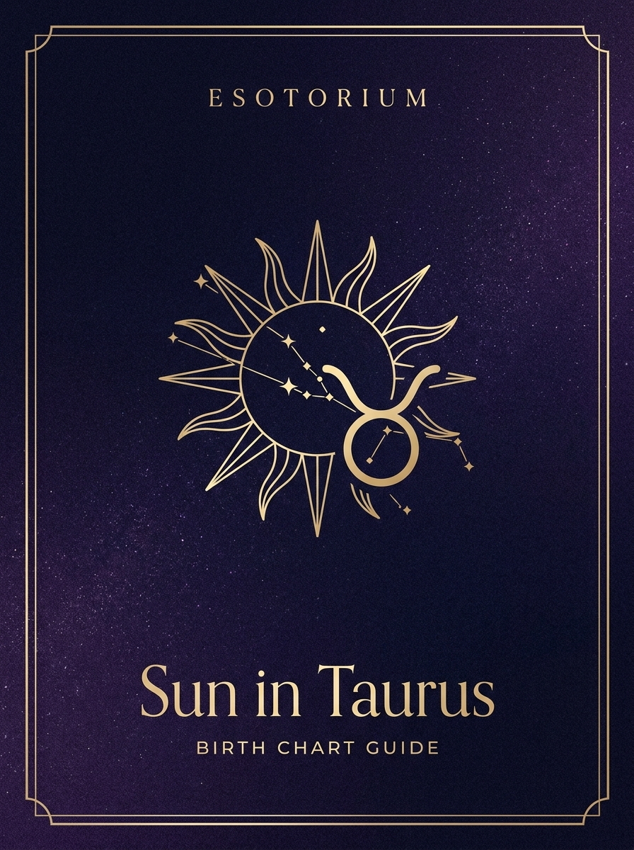 Sun in Taurus — Esotorium birth chart PDF guide cover