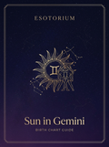 Sun in Gemini — Esotorium birth chart PDF guide cover