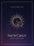 Sun in Cancer — Esotorium birth chart PDF guide cover