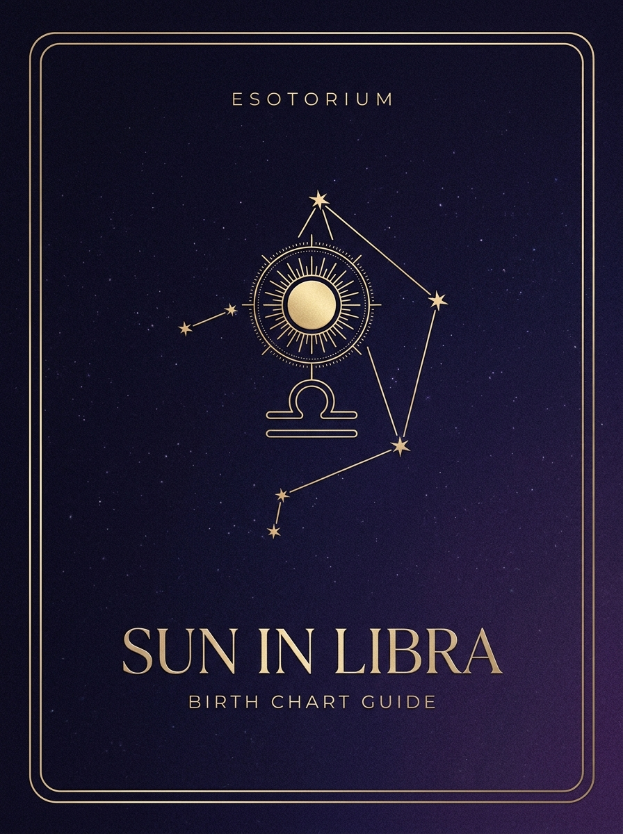 Sun in Libra — Esotorium birth chart PDF guide cover