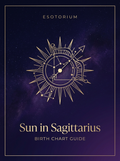 Sun in Sagittarius — Esotorium birth chart PDF guide cover