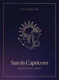 Sun in Capricorn — Esotorium birth chart PDF guide cover