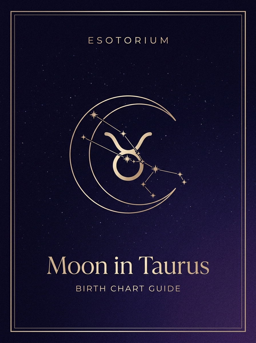 Moon in Taurus — Birth Chart Guide, Esotorium PDF cover