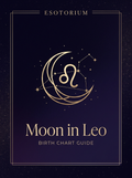 Moon in Leo — Birth Chart Guide, Esotorium PDF cover