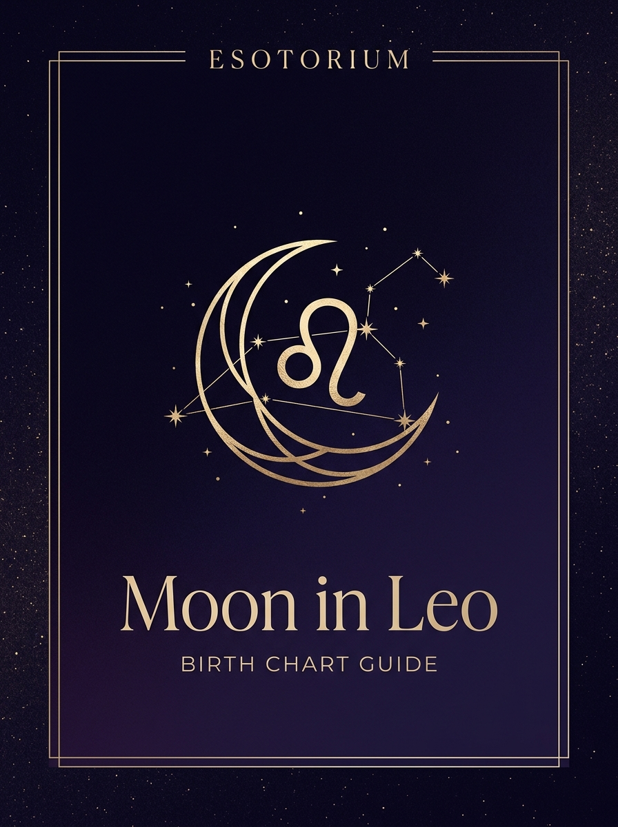Moon in Leo — Birth Chart Guide, Esotorium PDF cover