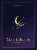 Moon in Scorpio — Birth Chart Guide, Esotorium PDF cover