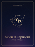 Moon in Capricorn — Birth Chart Guide, Esotorium PDF cover