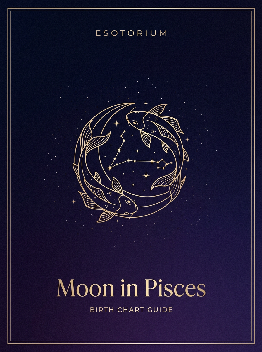 Moon in Pisces — Birth Chart Guide, Esotorium PDF cover