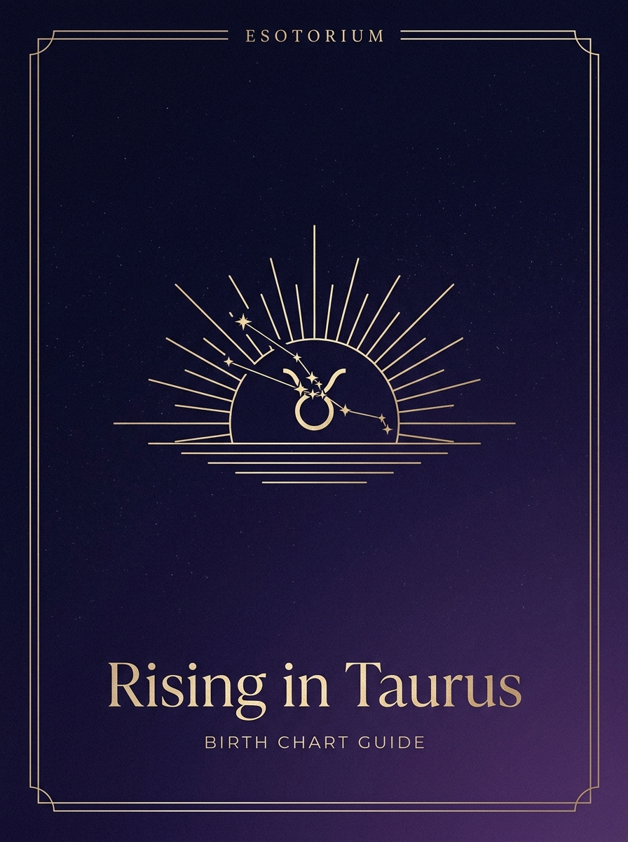 Rising in Taurus — Birth Chart Guide, Esotorium PDF cover