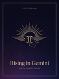 Rising in Gemini — Birth Chart Guide, Esotorium PDF cover
