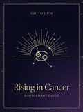 Rising in Cancer — Birth Chart Guide, Esotorium PDF cover
