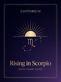 Rising in Scorpio — Birth Chart Guide, Esotorium PDF cover