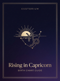 Rising in Capricorn — Birth Chart Guide, Esotorium PDF cover