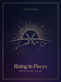 Rising in Pisces — Birth Chart Guide, Esotorium PDF cover