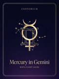 Mercury in Gemini — Birth Chart Guide, Esotorium PDF cover