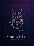 Mercury in Leo — Birth Chart Guide, Esotorium PDF cover