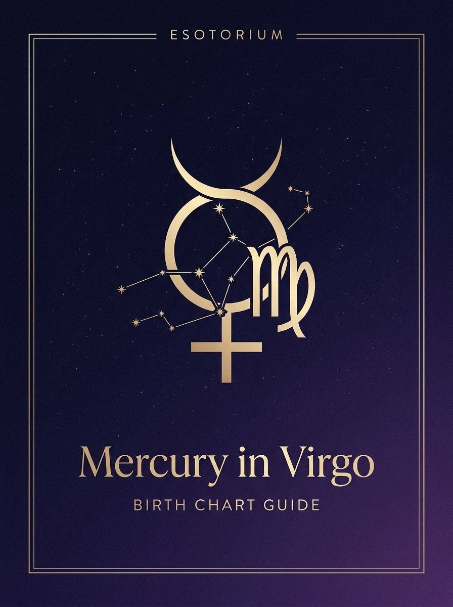 Mercury in Virgo — Birth Chart Guide, Esotorium PDF cover