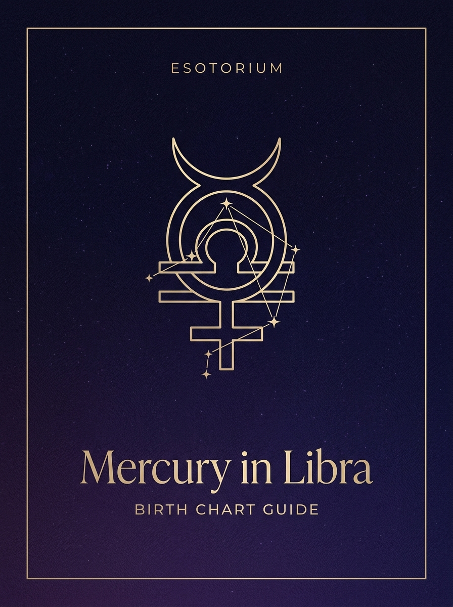 Mercury in Libra — Birth Chart Guide, Esotorium PDF cover