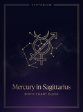 Mercury in Sagittarius — Birth Chart Guide, Esotorium PDF cover