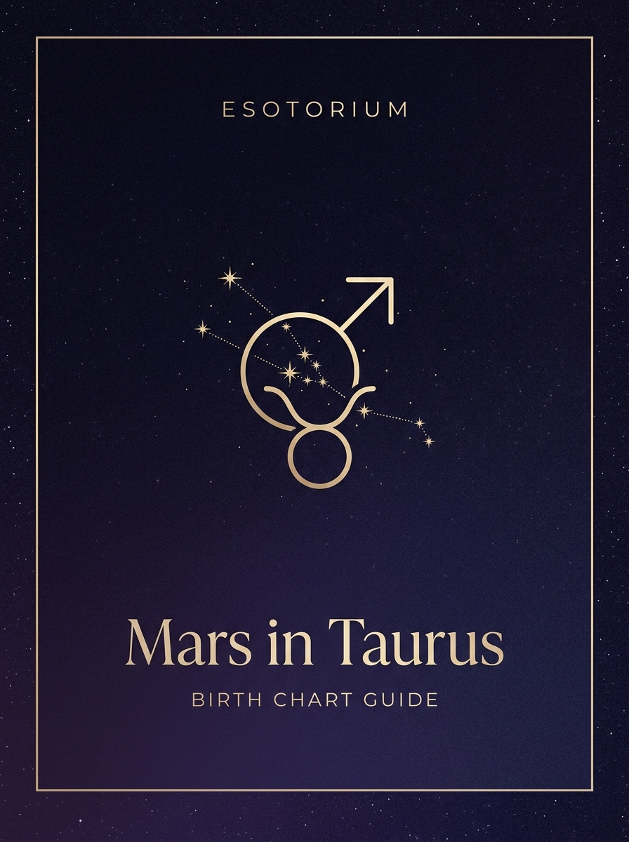 Mars in Taurus — Birth Chart Guide, Esotorium PDF cover