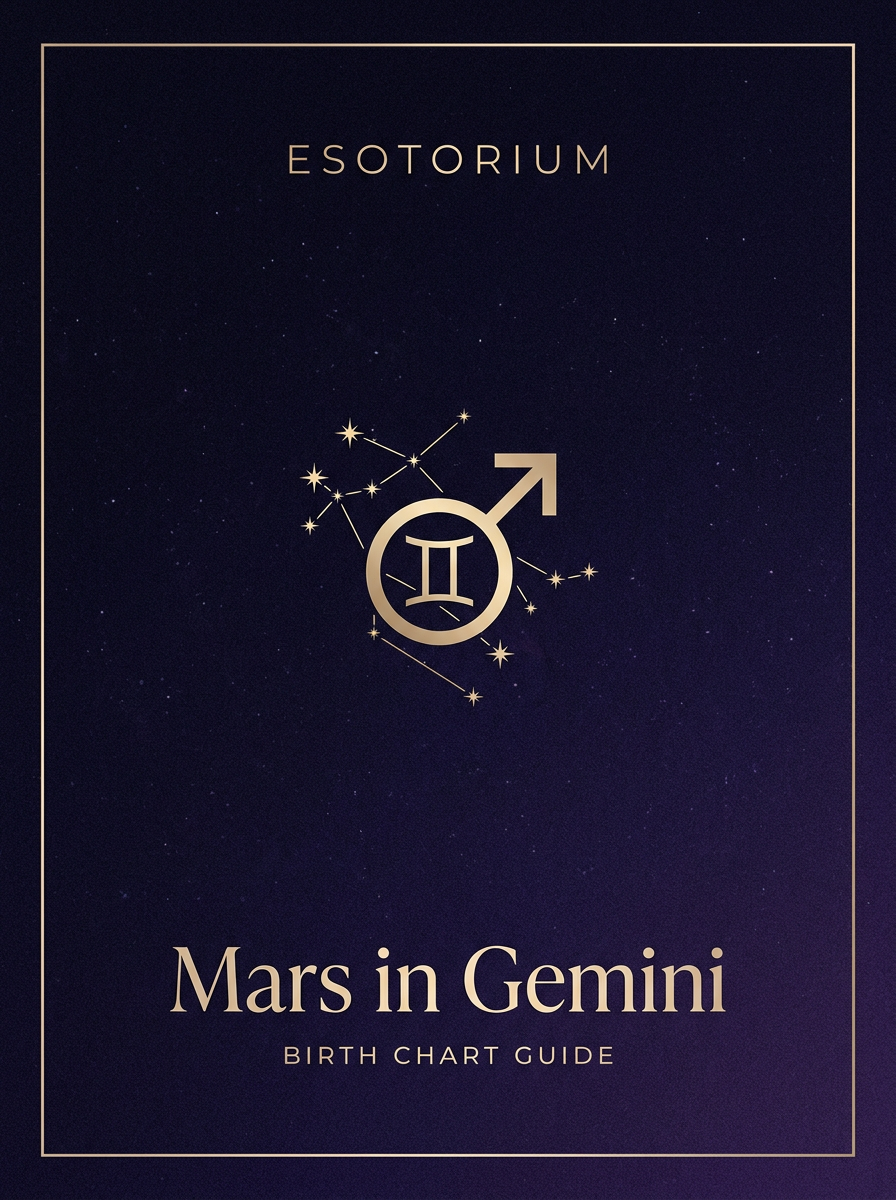 Mars in Gemini — Birth Chart Guide, Esotorium PDF cover