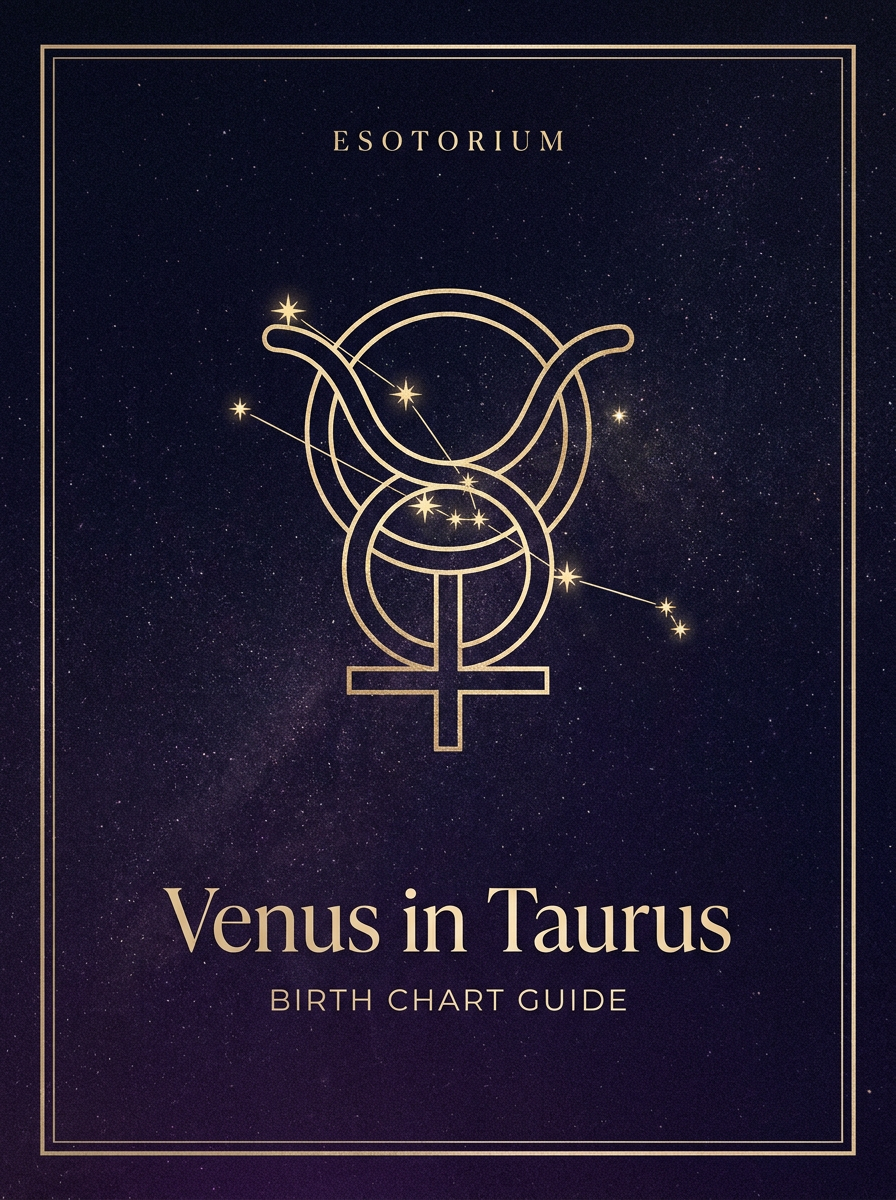 Venus in Taurus — Birth Chart Guide, Esotorium PDF cover