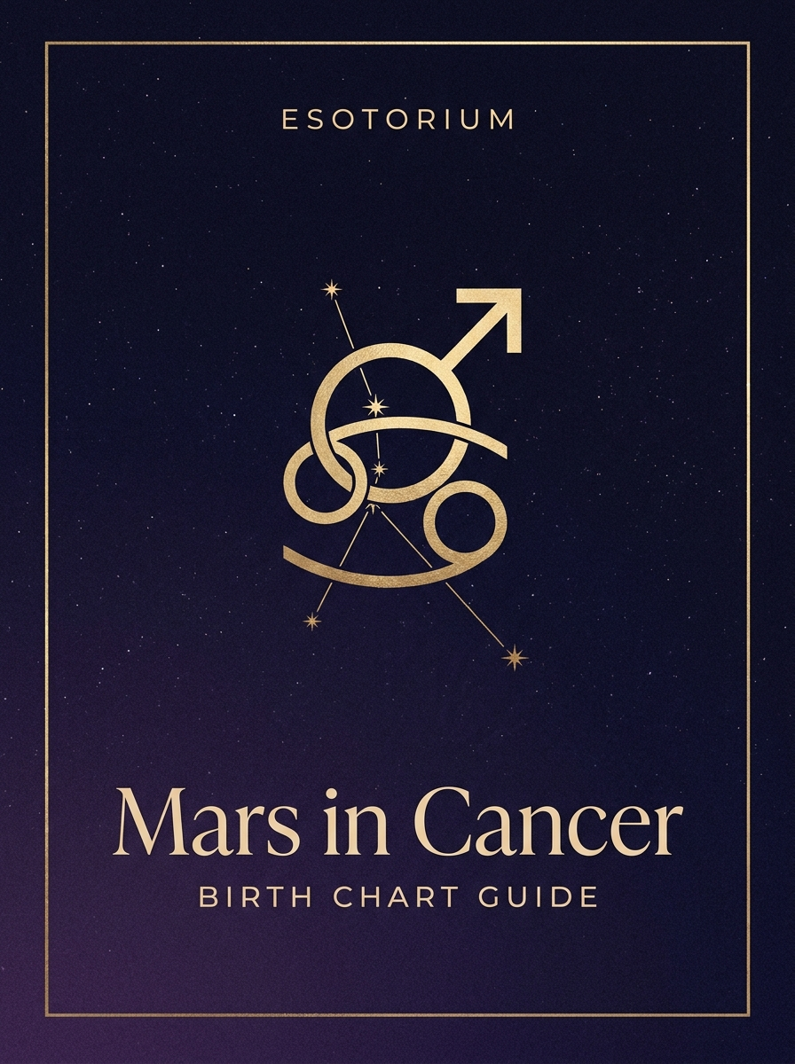 Mars in Cancer — Birth Chart Guide, Esotorium PDF cover