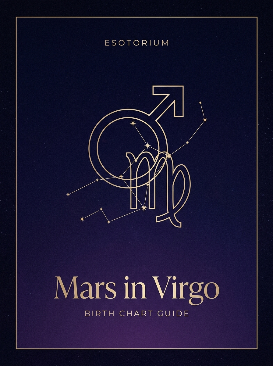 Mars in Virgo — Birth Chart Guide, Esotorium PDF cover