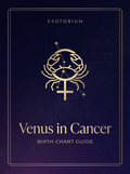 Venus in Cancer — Birth Chart Guide, Esotorium PDF cover