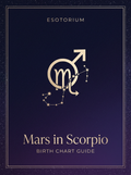 Mars in Scorpio — Birth Chart Guide, Esotorium PDF cover