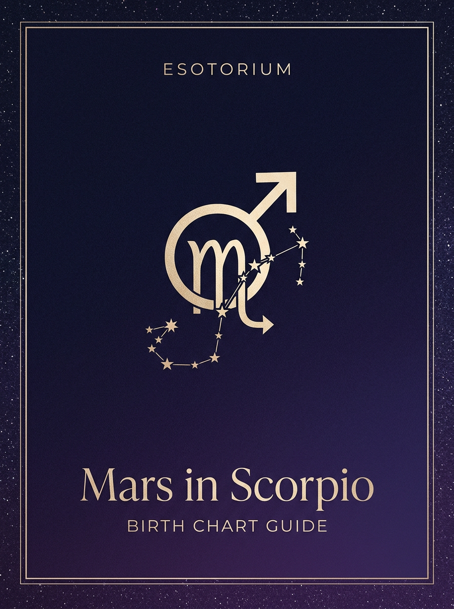 Mars in Scorpio — Birth Chart Guide, Esotorium PDF cover
