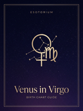 Venus in Virgo — Birth Chart Guide, Esotorium PDF cover