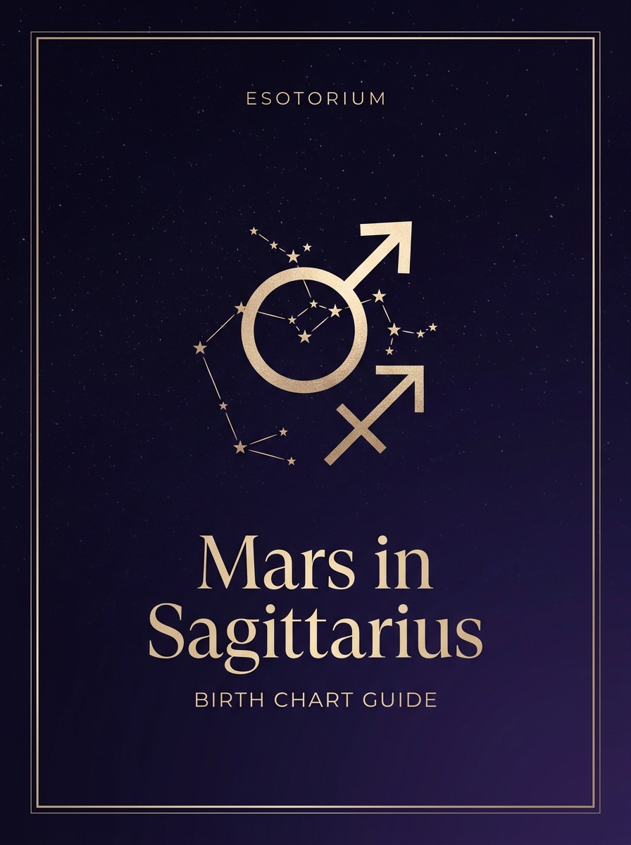 Mars in Sagittarius — Birth Chart Guide, Esotorium PDF cover