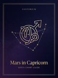 Mars in Capricorn — Birth Chart Guide, Esotorium PDF cover