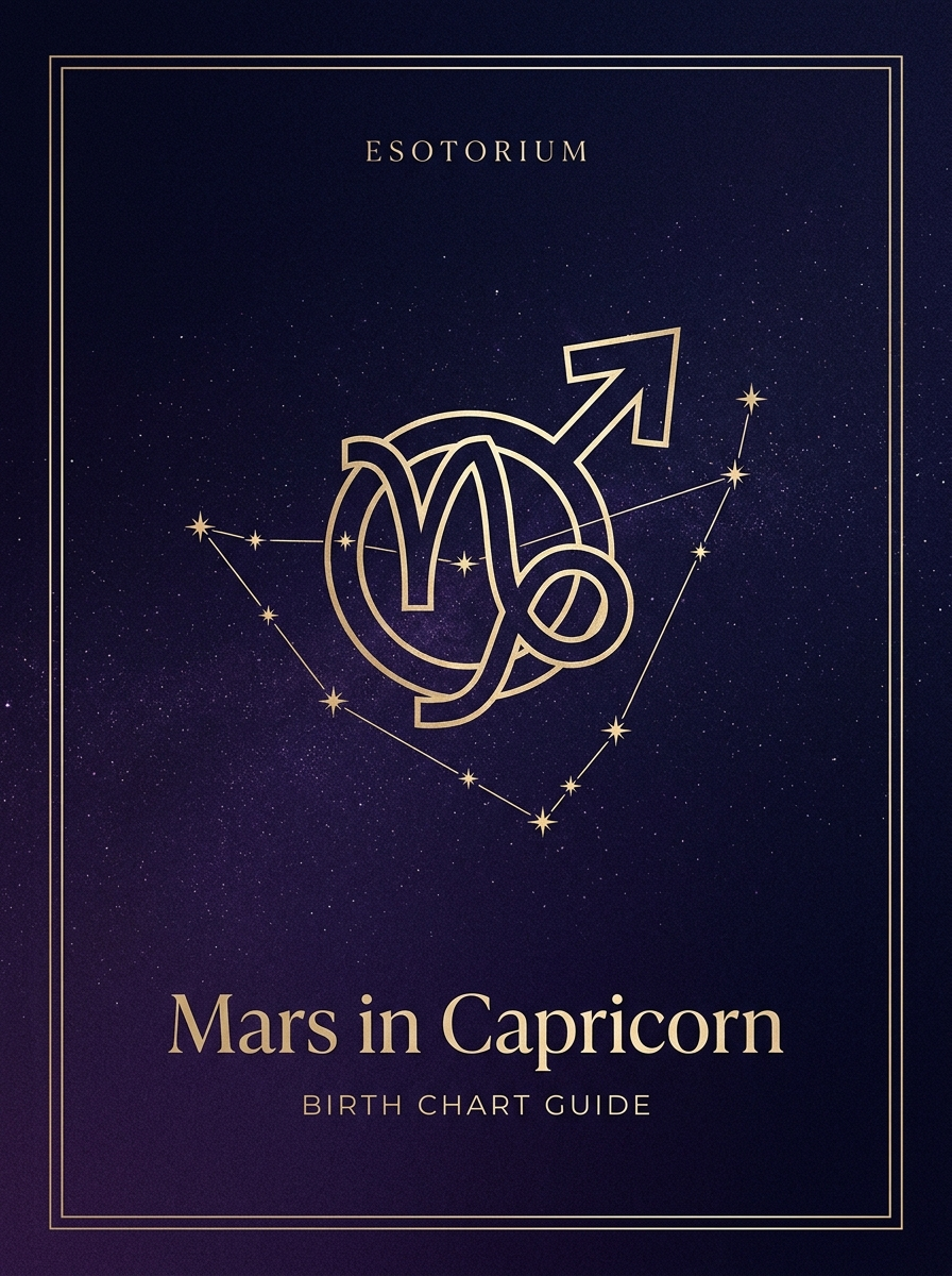 Mars in Capricorn — Birth Chart Guide, Esotorium PDF cover