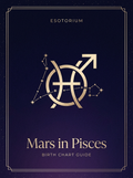 Mars in Pisces — Birth Chart Guide, Esotorium PDF cover