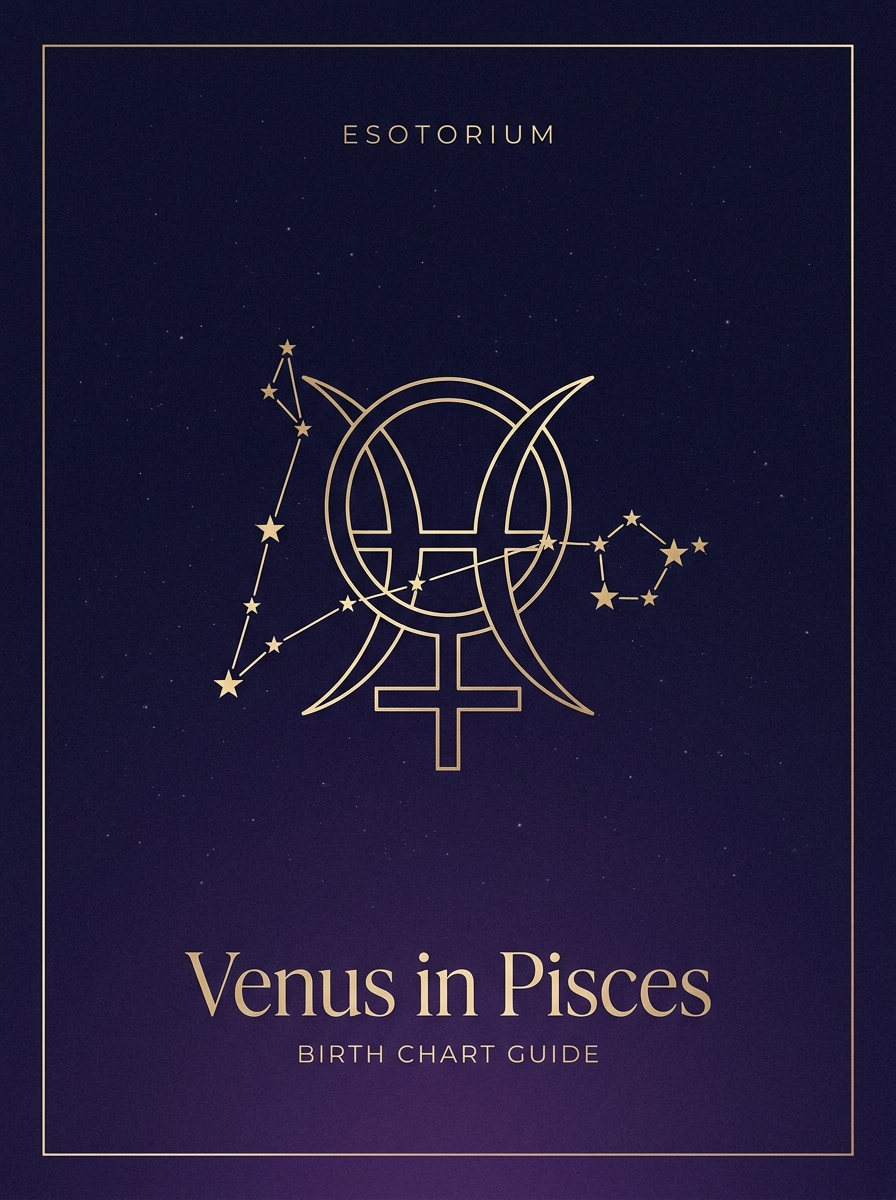Venus in Pisces — Birth Chart Guide, Esotorium PDF cover