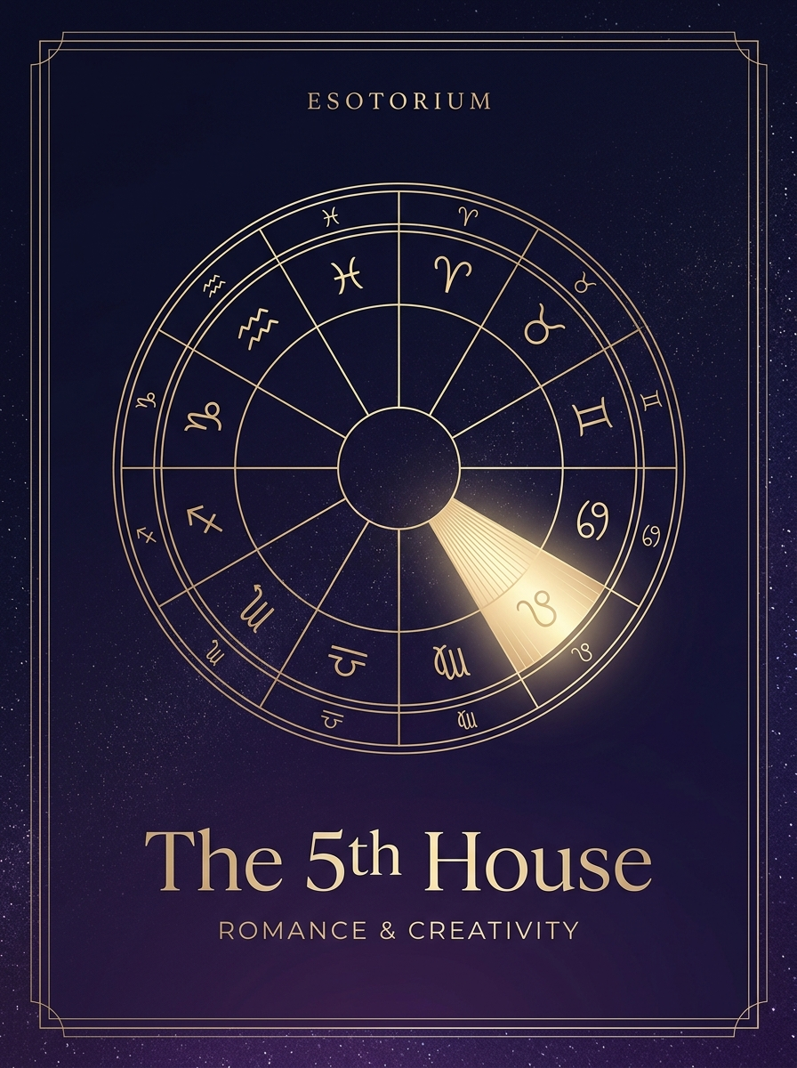 The 5th House in Astrology — Romance & Creativity, Esotorium PDF cover