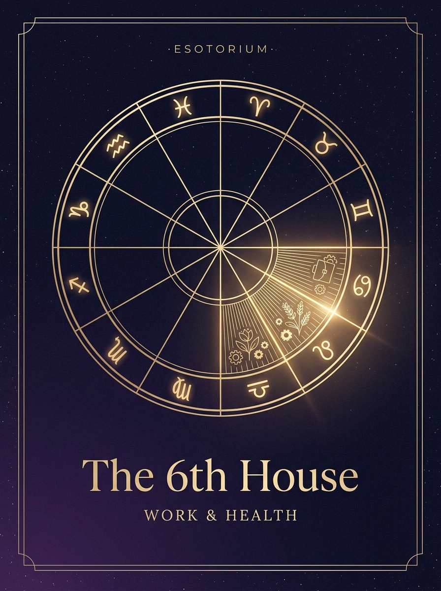 The 6th House in Astrology — Work & Health, Esotorium PDF cover