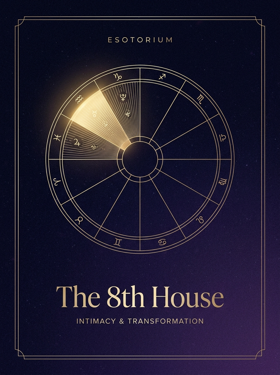 The 8th House in Astrology — Intimacy & Transformation, Esotorium PDF cover