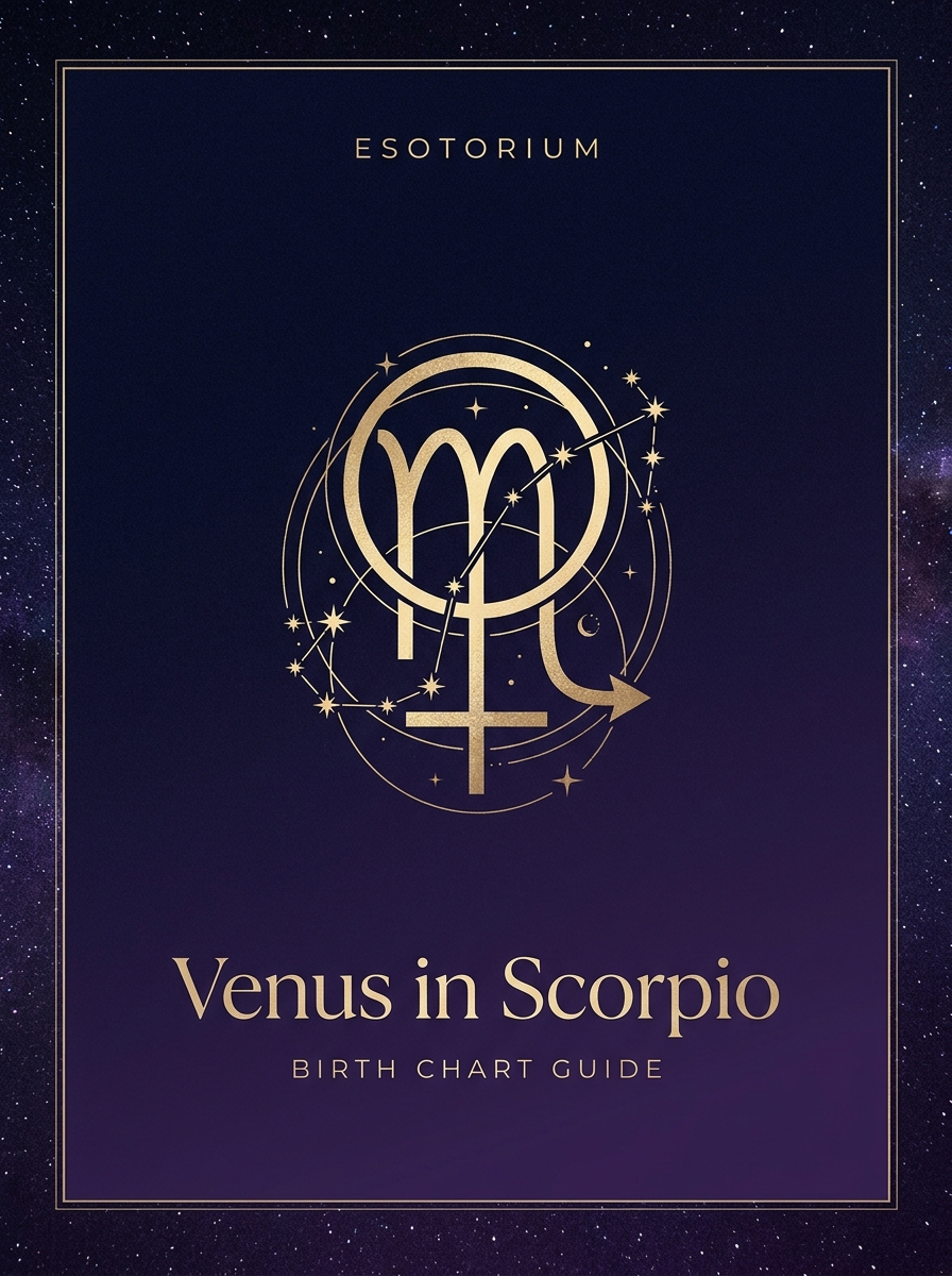 Venus in Scorpio — Birth Chart Guide, Esotorium PDF cover
