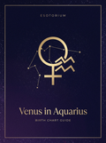 Venus in Aquarius — Birth Chart Guide, Esotorium PDF cover