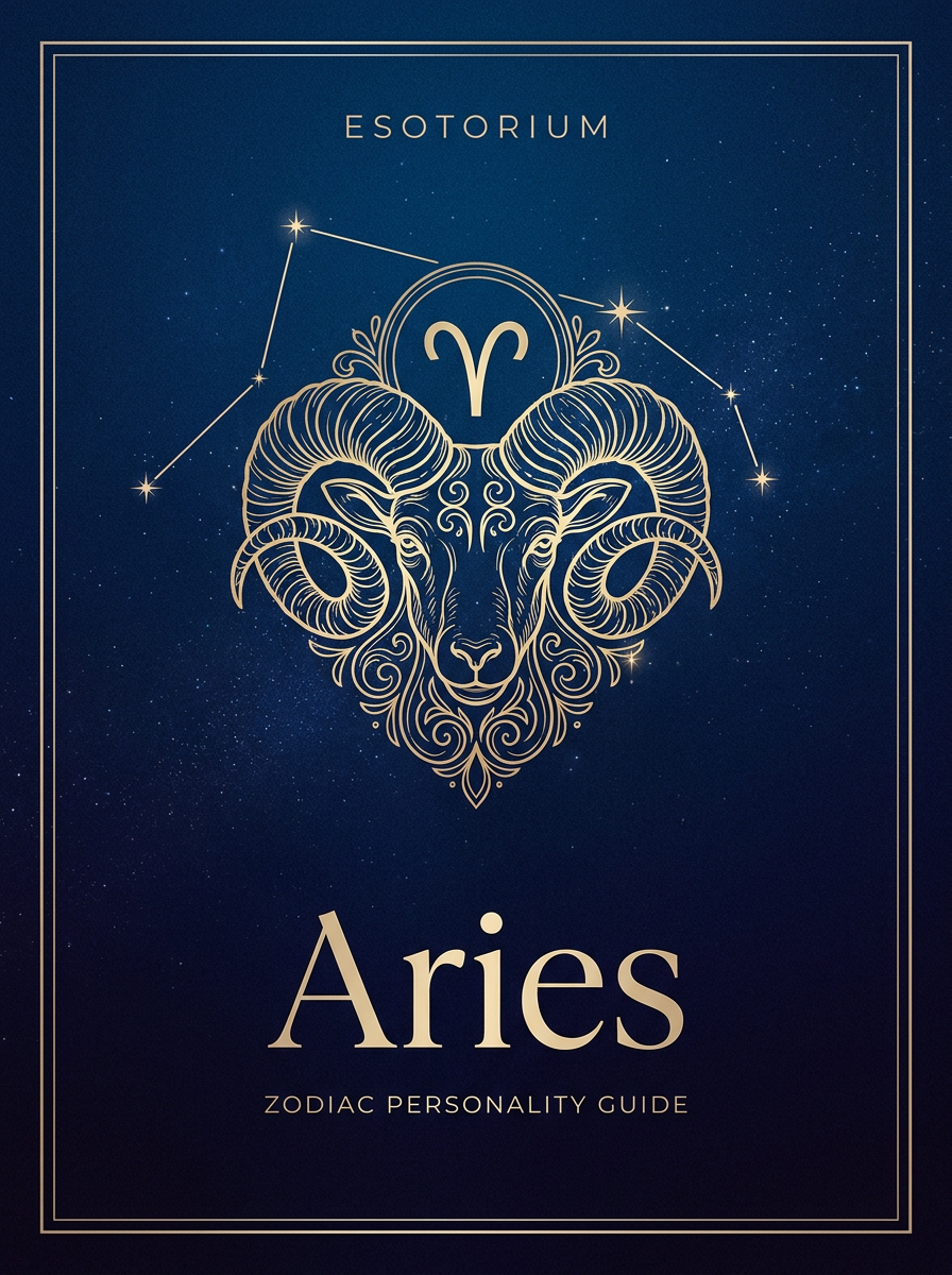 Aries Zodiac Sign — Complete Personality Guide, Esotorium PDF cover