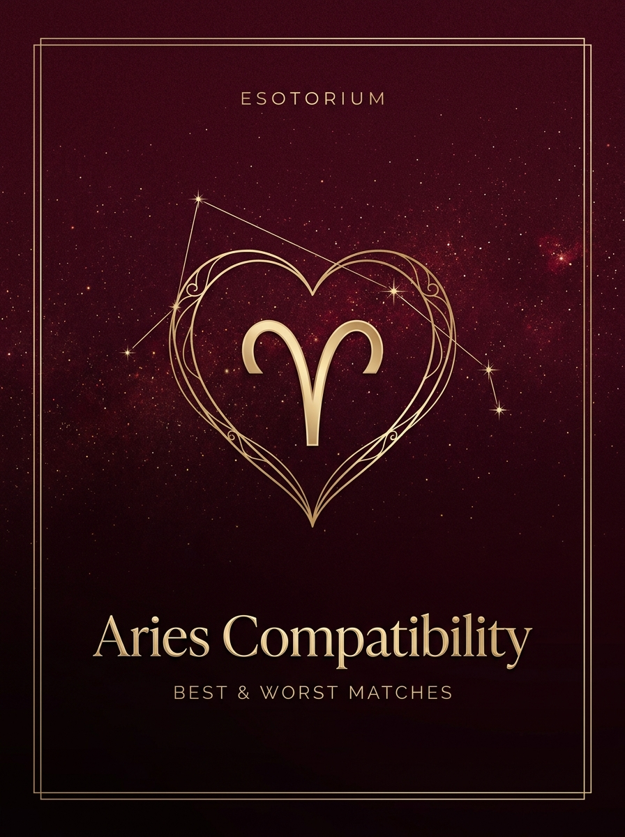 Aries Compatibility — Best & Worst Matches, Esotorium PDF cover