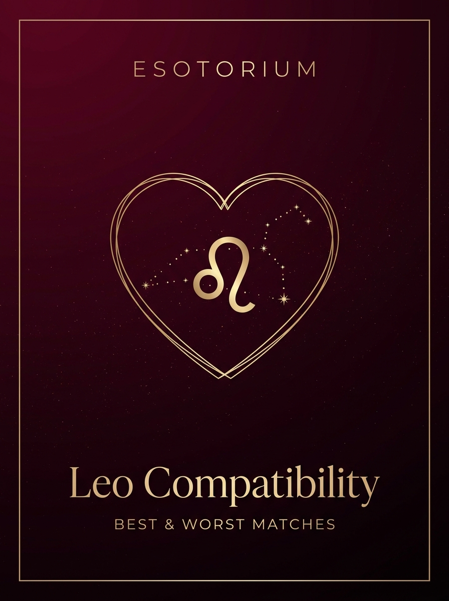 Leo Compatibility — Best & Worst Matches, Esotorium PDF cover