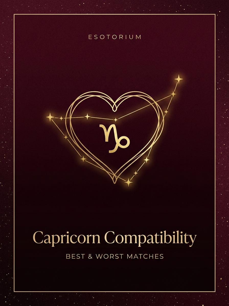 Capricorn Compatibility — Best & Worst Matches, Esotorium PDF cover