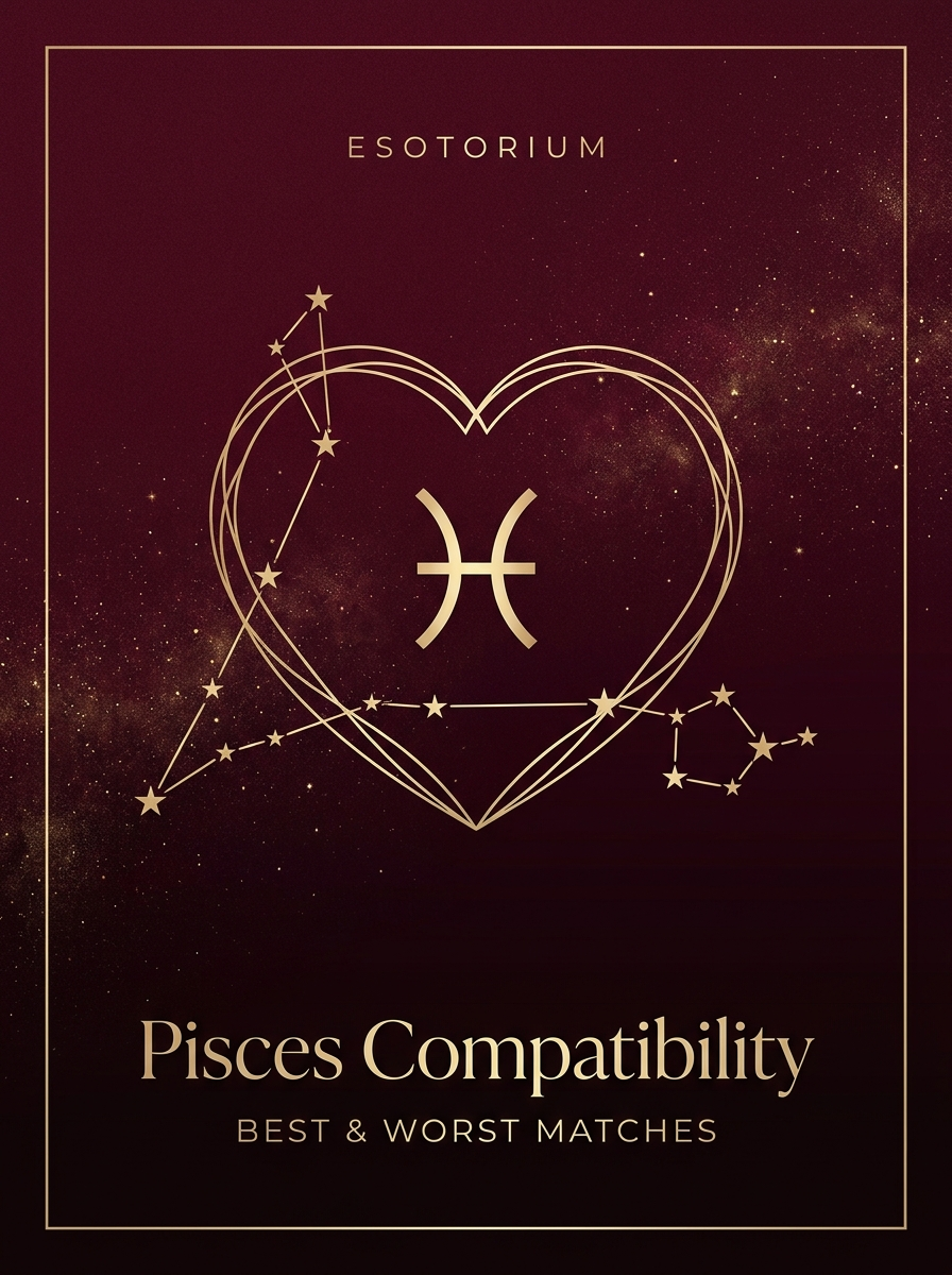 Pisces Compatibility — Best & Worst Matches, Esotorium PDF cover