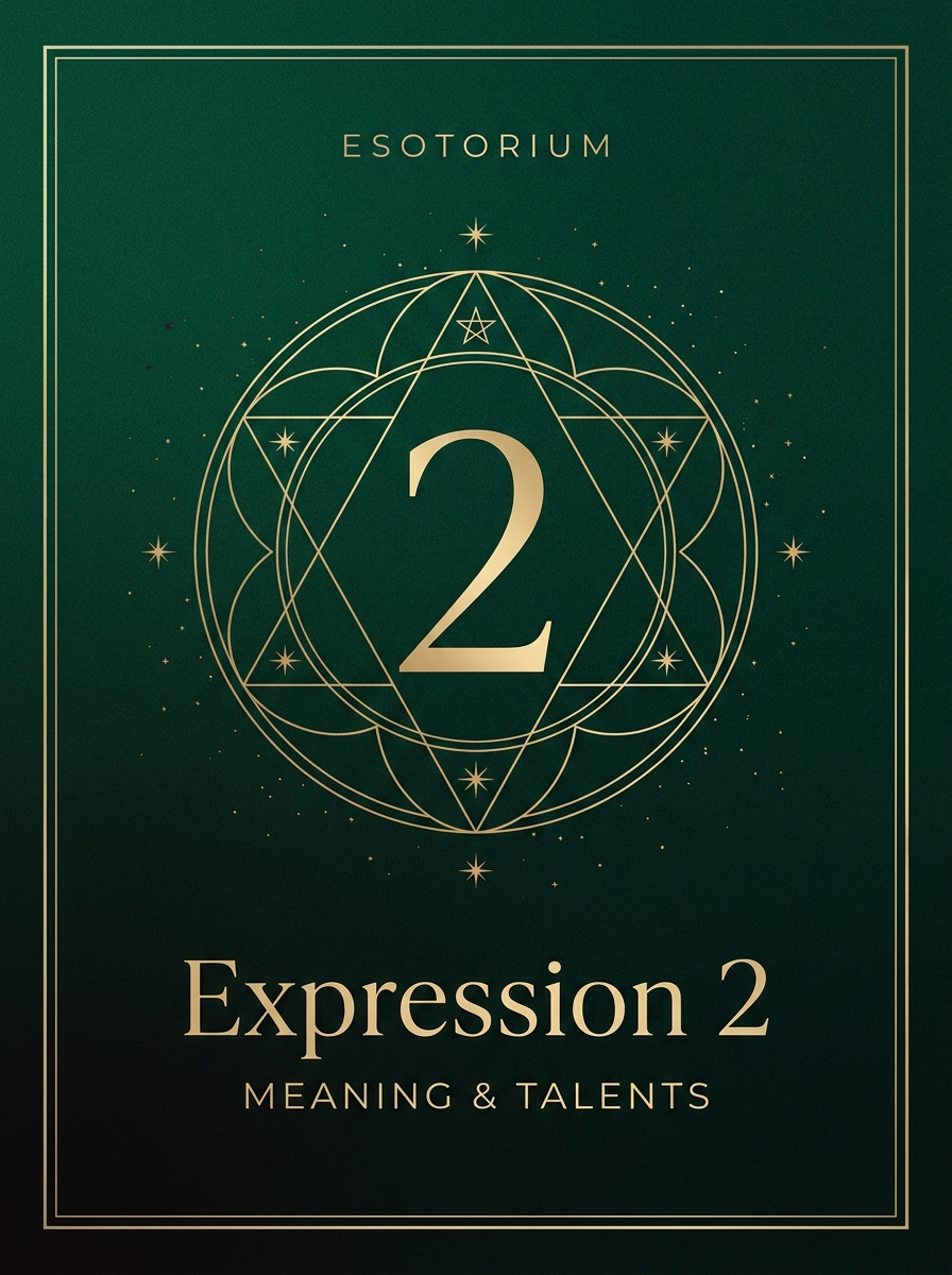 Expression Number 2 — Meaning & Talents, Esotorium PDF cover