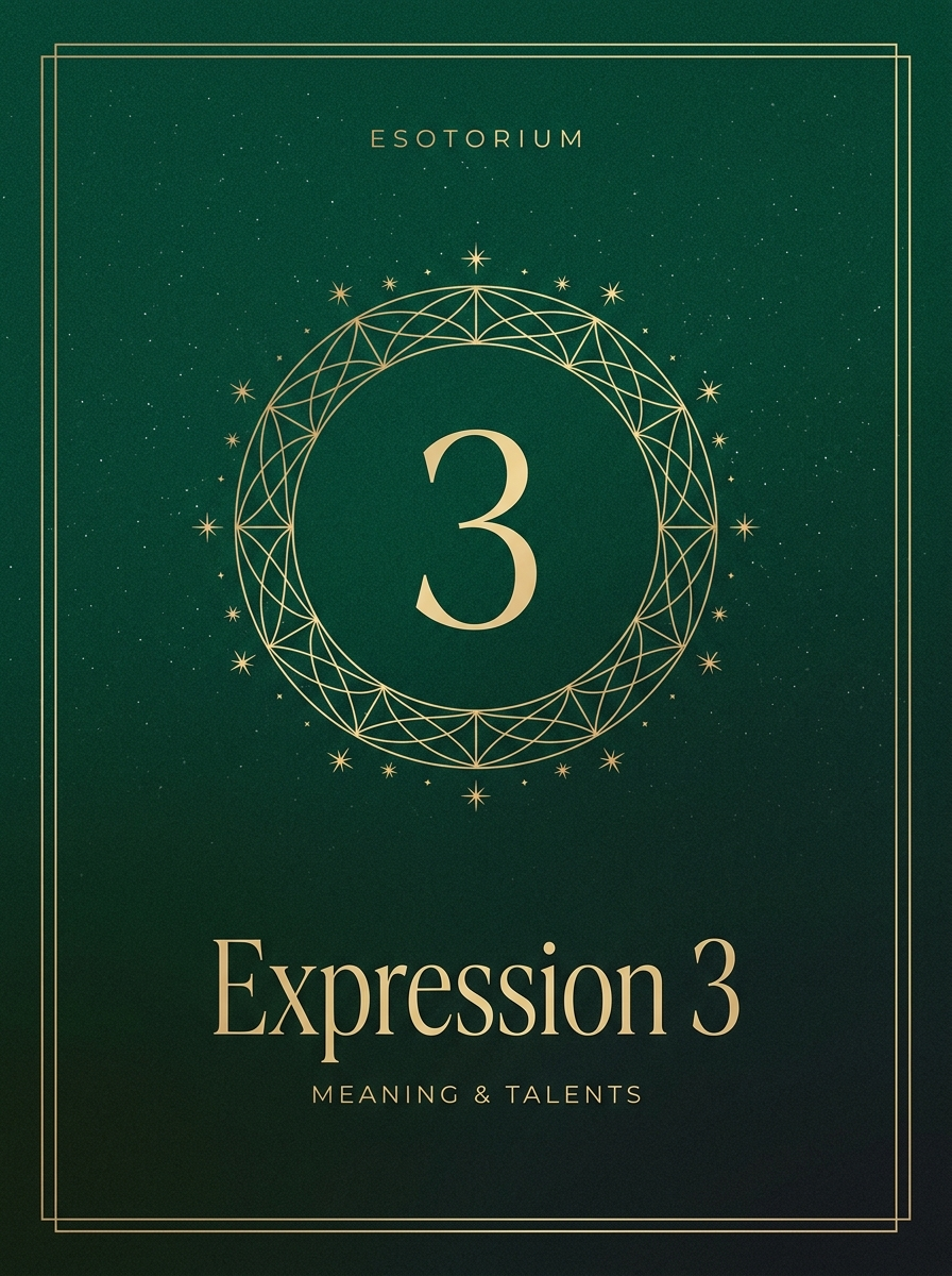 Expression Number 3 — Meaning & Talents, Esotorium PDF cover