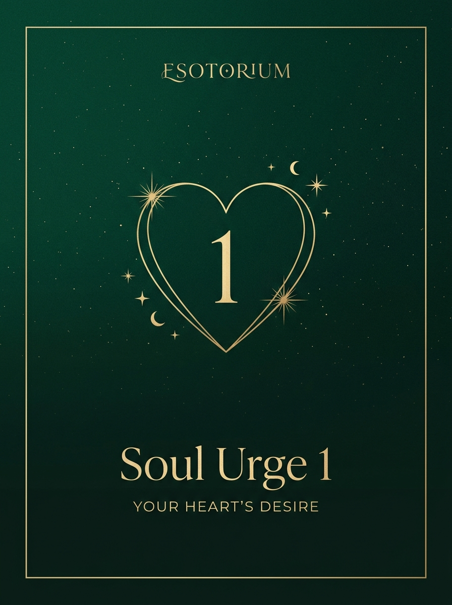 Soul Urge Number 1 — Your Heart's Desire, Esotorium PDF cover